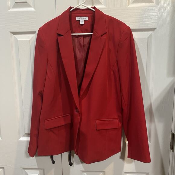 NWOT Women's Liz Claiborne Blazer Red Size 18 - Picture 2 of 5